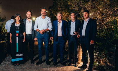 Adriana Romero Sec. Turismo La Pampa Gaston Pellegrino Frig. Pico Miguel Siciliano Sec Gob de C. de Cba Sergio Busso Min de Ganaderia de Cba Alan Lowenstein Pres de Frig. Pico y Mauricio Mercau Lan