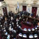 senado recinto preside villarruel bandera